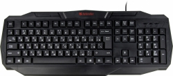 Клавиатура Defender Ultra HB-330L черный USB LED (подставка для запястий)