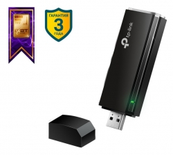 Сетевой адаптер WiFi TP-Link ARCHER T4U AC1300 USB 3.0 (ант.внутр.)