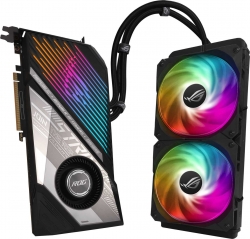 Видеокарта Asus PCI-E 4.0 ROG-STRIX-LC-RX6900XT-O16G-GAMING AMD Radeon RX 6900XT 16384Mb 256 GDDR6 2135/16000 HDMIx1 DPx2 Type-Cx1 HDCP Ret
