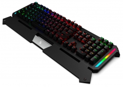 Клавиатура A4Tech Bloody B875N механическая черный USB for gamer LED подставка для запястий
