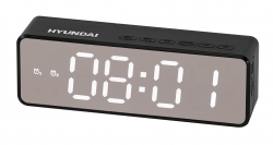 Радиобудильник Hyundai H-RCL410 черный LED часы:цифровые FM