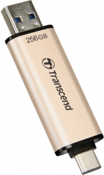Флеш Диск Transcend 256Gb Jetflash 930С TS256GJF930C USB3.0 золотистый/черный