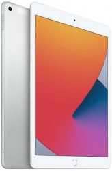 Планшет Apple iPad 2020 MYMM2RU/A A12 Bionic ROM128Gb 10.2 IPS 2160x1620 3G 4G iOS серебристый 8Mpix 1.2Mpix BT GPS WiFi Touch EDGE 9hr