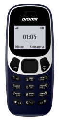 Мобильный телефон Digma Linx A105N 2G 32Mb темно-синий моноблок 1Sim 1.44 68x96 GSM900/1800