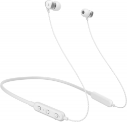 Гарнитура вкладыши MusicDealer XS BT белый беспроводные bluetooth шейный обод (ZMDH-XSW-BT)