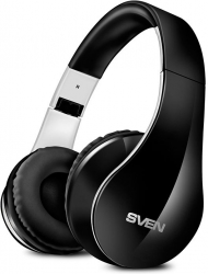 Гарнитура накладные Sven AP-B450MV черный/белый bluetooth