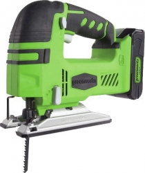 Лобзик Greenworks G24JS +1пил. 2300ходов/мин от аккумулятора