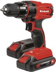 Дрель-шуруповерт Einhell TC-CD 18-2 Li аккум. патрон:быстрозажимной (кейс в комплекте) (4513820)