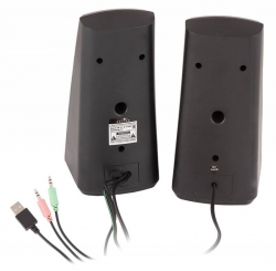 Колонки Oklick OK-121 2.0 черный 5Вт