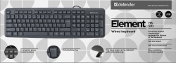 Клавиатура Defender Element HB-520 черный USB slim