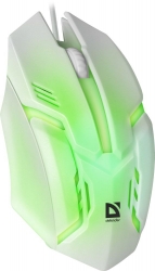 Мышь Defender Cyber MB-560L белый оптическая (1200dpi) USB для ноутбука (2but)