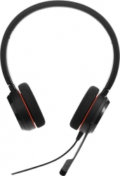 Наушники с микрофоном Jabra Evolve 20 MS Stereo черный 1.2м накладные USB оголовье (4999-823-109)