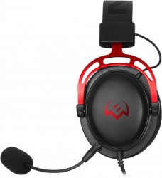 Наушники с микрофоном Sven AP-G1000MV черный/красный мониторные оголовье (SV-020361)