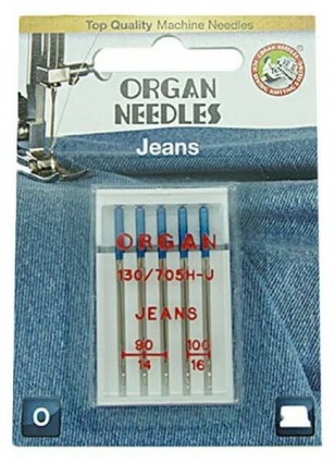 Иглы для швейных машин Organ 5/90 Jeans Blister