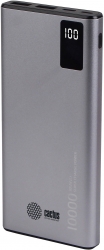 Мобильный аккумулятор Cactus CS-PBFSLT-10000 серый