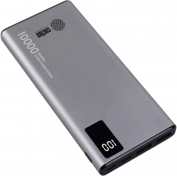 Мобильный аккумулятор Cactus CS-PBFSLT-10000 серый