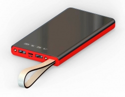 Мобильный аккумулятор Hiper Dark 10000 черный/красный