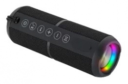 Колонка порт. Hiper H-TM1(BK) черный/черный 20W 1.0 BT/3.5Jack 20м 2200mAh (KAI BLACK)