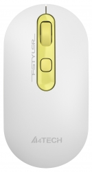 Мышь A4Tech Fstyler FG20S Daisy белый/желтый беспроводная