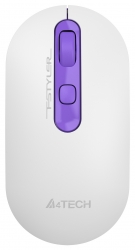 Мышь A4Tech Fstyler FG20 Tulip белый/фиолетовый беспроводная