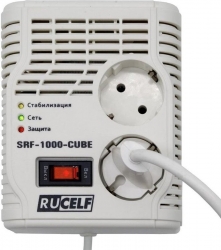 Стабилизатор напряжения Rucelf SRF-1000-CUBE 0.45кВА однофазный белый
