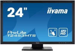 Монитор Iiyama 24 ProLite T2453MTS-B1 черный VA LED 6ms 16:9 DVI HDMI M/M матовая 250cd 178гр/178гр 1920x1080 D-Sub FHD Touch 6кг