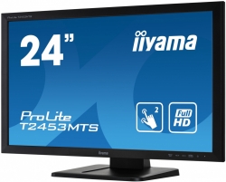 Монитор Iiyama 24 ProLite T2453MTS-B1 черный VA LED 6ms 16:9 DVI HDMI M/M матовая 250cd 178гр/178гр 1920x1080 D-Sub FHD Touch 6кг