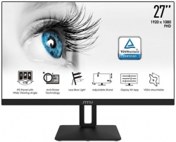 Монитор MSI 27 Pro MP271P черный IPS LED 16:9 HDMI M/M матовая HAS Pivot 250cd 178гр/178гр 1920x1080 D-Sub FHD 5.3кг