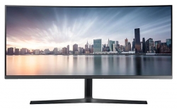Монитор Samsung 34 LC34H890WGIXCI черный VA LED 21:9 HDMI матовая HAS Pivot 2400:1 300cd 178гр/178гр 3440x1440 DisplayPort UWQHD USB 7.9кг