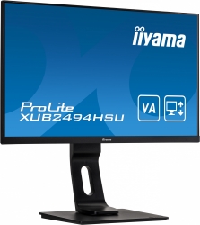 Монитор Iiyama 23.8 ProLite XUB2494HSU-B1 черный VA LED 16:9 HDMI M/M матовая HAS Pivot 250cd 178гр/178гр 1920x1080 D-Sub DisplayPort FHD USB 4.8кг
