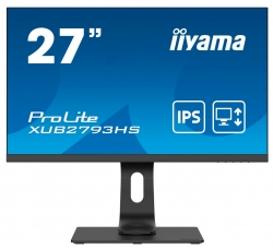 Монитор Iiyama 27 ProLite XUB2793HS-B4 черный IPS LED 4ms 16:9 HDMI M/M матовая HAS Pivot 1000:1 300cd 178гр/178гр 1920x1080 D-Sub DisplayPort FHD 6.