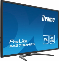 Монитор Iiyama 42.5 ProLite X4373UHSU-B1 черный VA 5ms 16:9 DVI HDMI M/M матовая HAS Pivot 1000:1 400cd 178гр/178гр 3840x2160 DisplayPort FHD 14.5кг