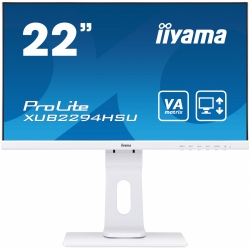 Монитор Iiyama 21.5 ProLite XUB2294HSU-W1 белый VA LED 16:9 HDMI M/M матовая HAS Pivot 250cd 178гр/178гр 1920x1080 D-Sub DisplayPort FHD USB 4.7кг