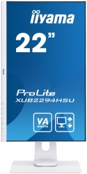 Монитор Iiyama 21.5 ProLite XUB2294HSU-W1 белый VA LED 16:9 HDMI M/M матовая HAS Pivot 250cd 178гр/178гр 1920x1080 D-Sub DisplayPort FHD USB 4.7кг