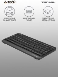 Клавиатура A4Tech Fstyler FBK11 черный/серый BT/Radio slim