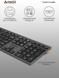 Клавиатура A4Tech Fstyler FBX50C серый BT/Radio slim
