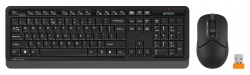 Клавиатура + мышь A4Tech Fstyler FG1012 черный беспроводная