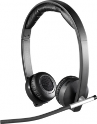 Наушники с микрофоном Logitech H820e DUAL черный накладные Radio оголовье (981-000517)