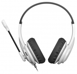 Наушники с микрофоном A4Tech HS-10 черный/белый 2м накладные оголовье