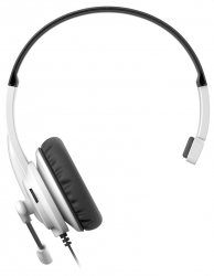 Наушники с микрофоном A4Tech HS-11 черный/белый 2м накладные оголовье