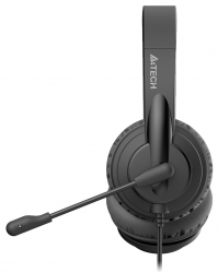 Наушники с микрофоном A4Tech HS-10 черный 2м накладные оголовье