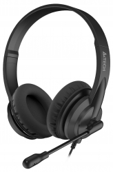 Наушники с микрофоном A4Tech HU-10 черный