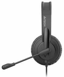 Наушники с микрофоном A4Tech HU-11 черный