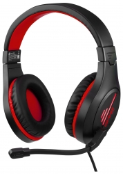 Наушники с микрофоном Oklick GMNG HS-L325G черный/красный
