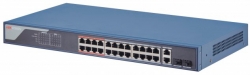 Коммутатор Hikvision DS-3E1326P-SI 24x100Mb 2G