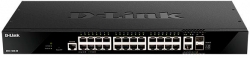 Коммутатор D-Link DGS-1520-28 DGS-1520-28/A1A 24G 2x10G управляемый