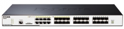 Коммутатор D-Link DGS-3120-24SC/B1ARI 8G 2x10G 16SFP 8GBIC управляемый