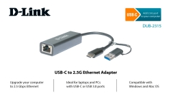 Сетевой адаптер 2.5G Etherrnet D-Link DUB-2315/A1A USB Type-C