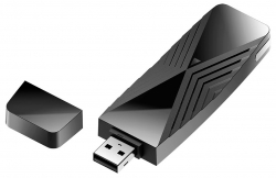 Сетевой адаптер WiFi D-Link DWA-X1850 DWA-X1850/A1A AX1800 USB 3.0 (ант.внутр.) 2ант.