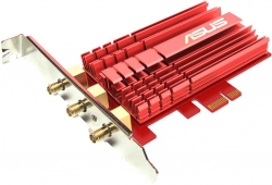 Сетевой адаптер WiFi Asus PCE-AC68 PCI Express (ант.внеш.съем) 3ант.